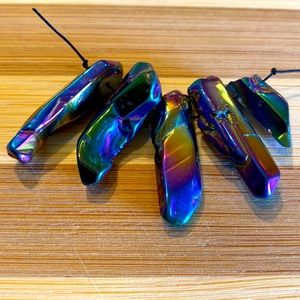 Multi colored mystic crystals (drilled)